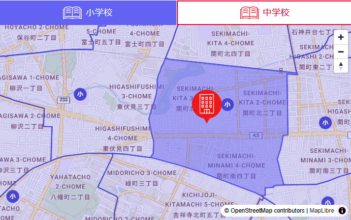 学区［広域／狭域］［osm/mapbox］